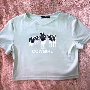 “Cowgirl crop top”